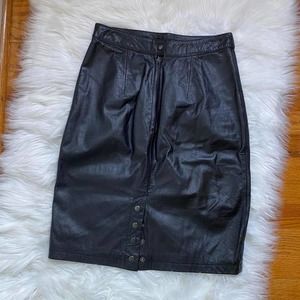 Vintage leather skirt